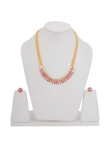 Classic Red Stones Light Weighted Necklace Set
