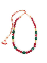 Traditional Panna Manak and Antique Beads Necklace Set