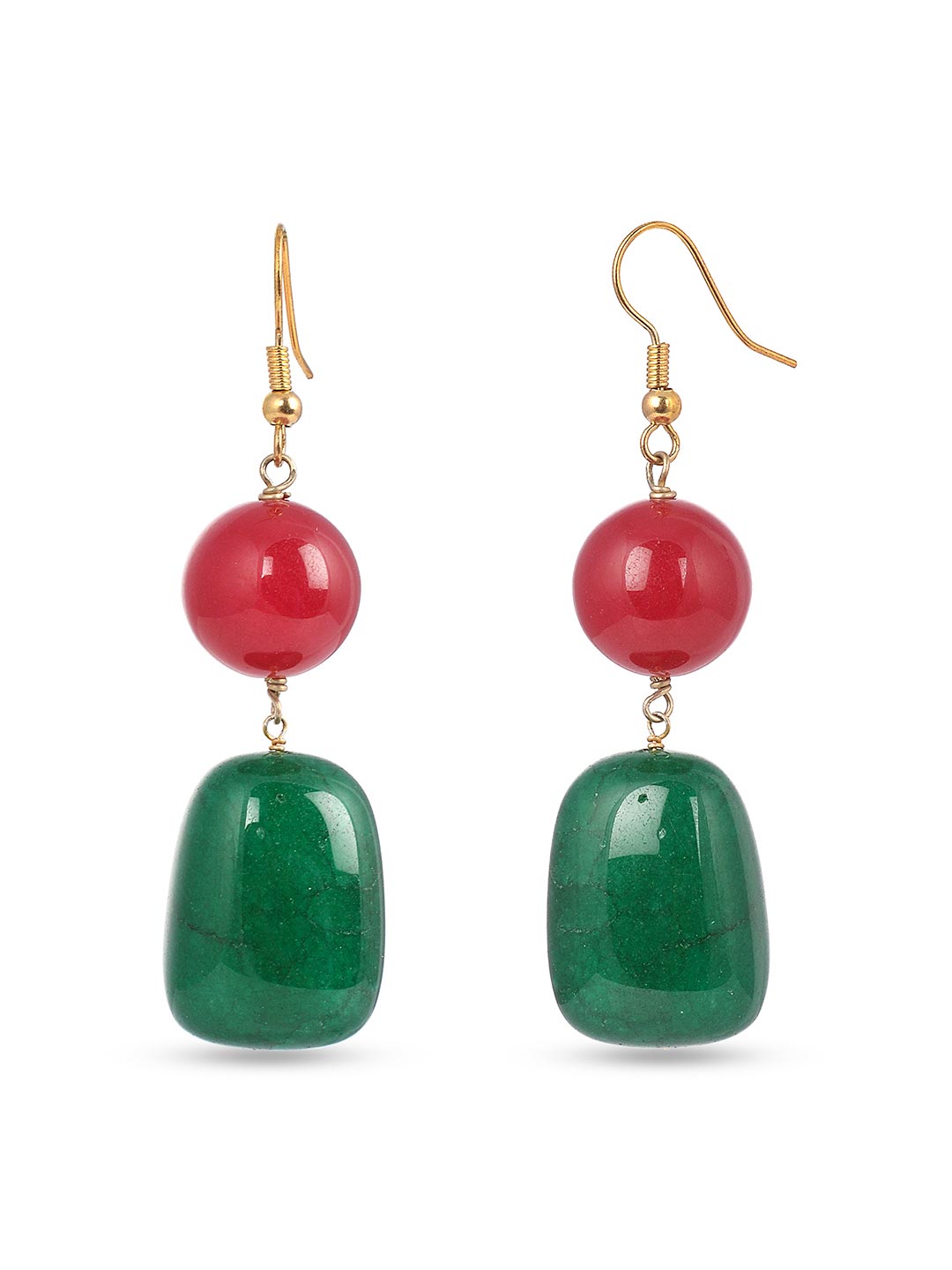 Traditional Panna Manak and Antique Beads Necklace Set