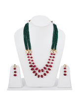 Traditional Kudan Meena and Manak Necklace Set