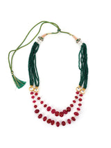 Traditional Kudan Meena and Manak Necklace Set