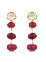 Traditional Kudan Meena and Manak Necklace Set