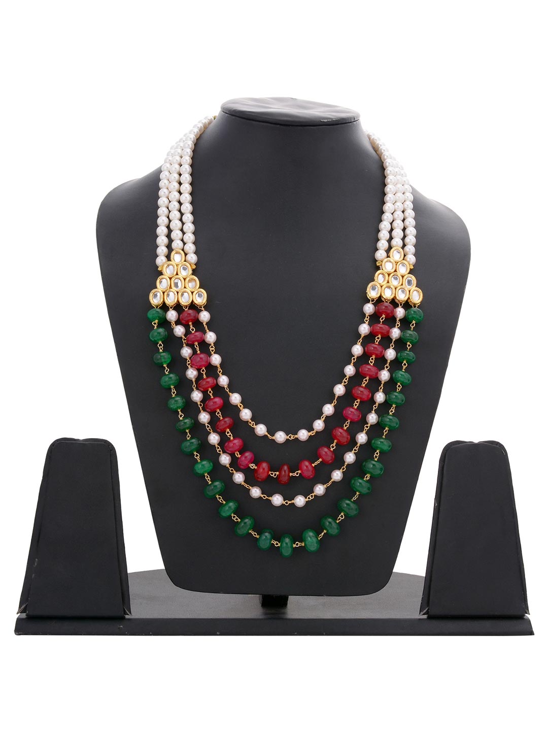 Traditional Kundan Meena and Stones Necklace Set