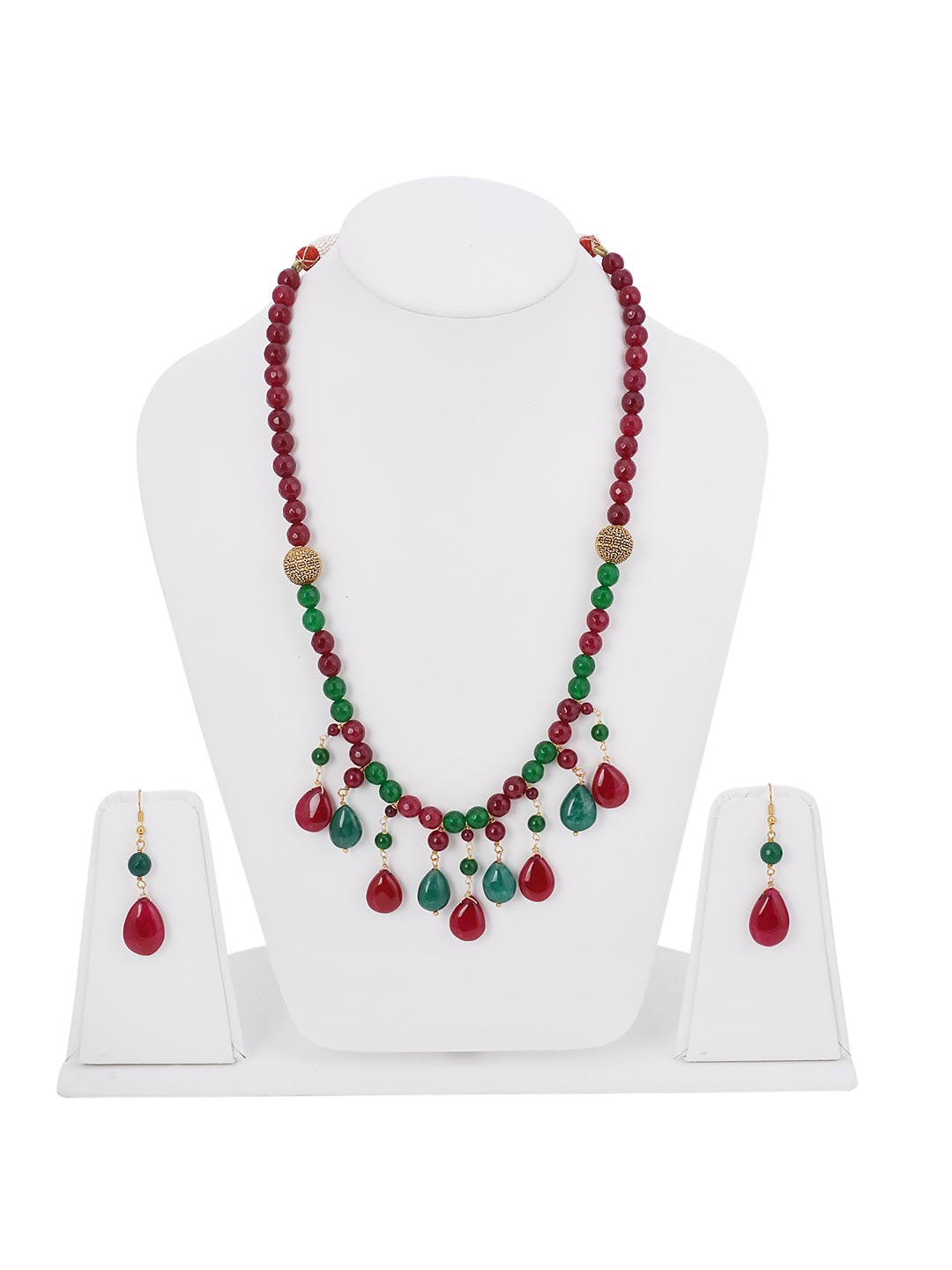Traditional Panna Manak Necklace Set