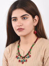 Traditional Panna Manak Necklace Set