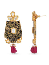 Traditional Antique Kundan Meena Necklace Set