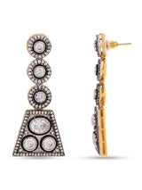 Designer Black Enamelled Blue Beads Necklace Set