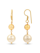 Traditional Perals and Metal Beads Necklace Set