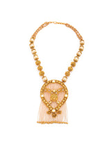 Traditional Designer Peacock and Pearls Necklace Set