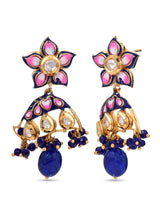 Green Floral Meenakari and Kundan Choker Necklace Set