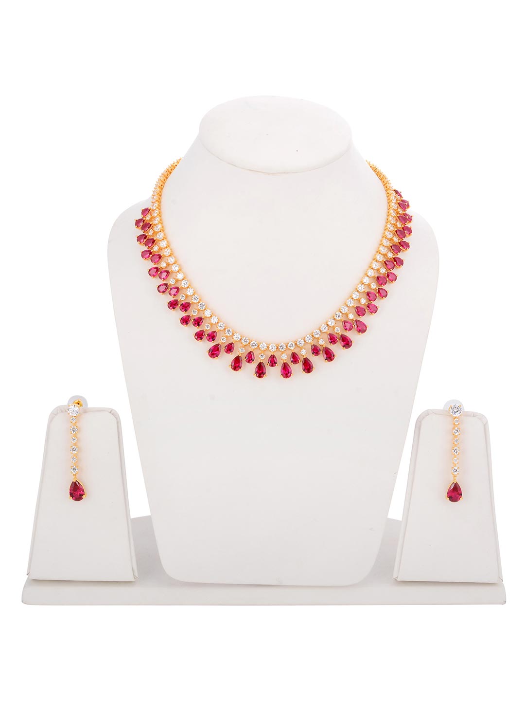Modern Colored Stones Designer Necklace Set