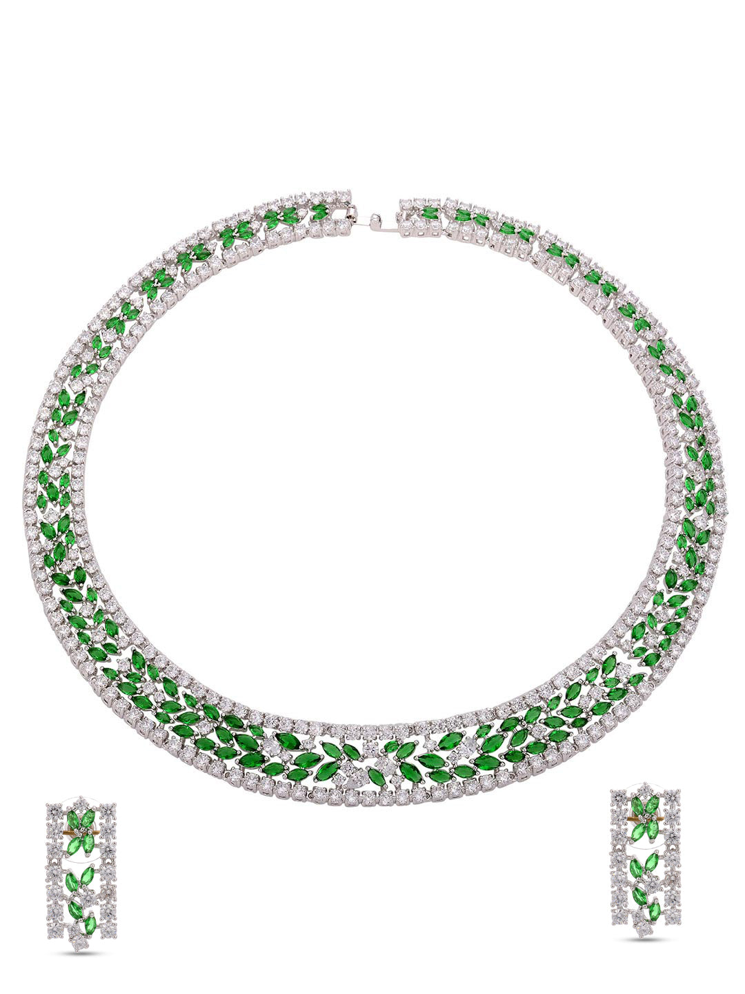 Contemporary Colored Stones Designer Necklace Set