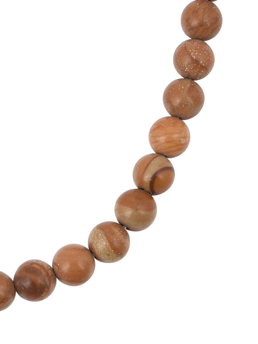 Classic Single Stranded Brownish Beaded Necklace Set