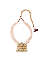 Traditional Fusion Designer Polki Pearls Necklace Set