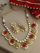 Colored Kundan and Antique Designer Necklace Set