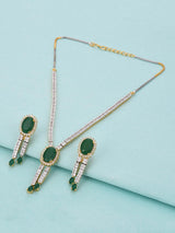 Contemporary Modern Designer Colored Stone Necklace Set