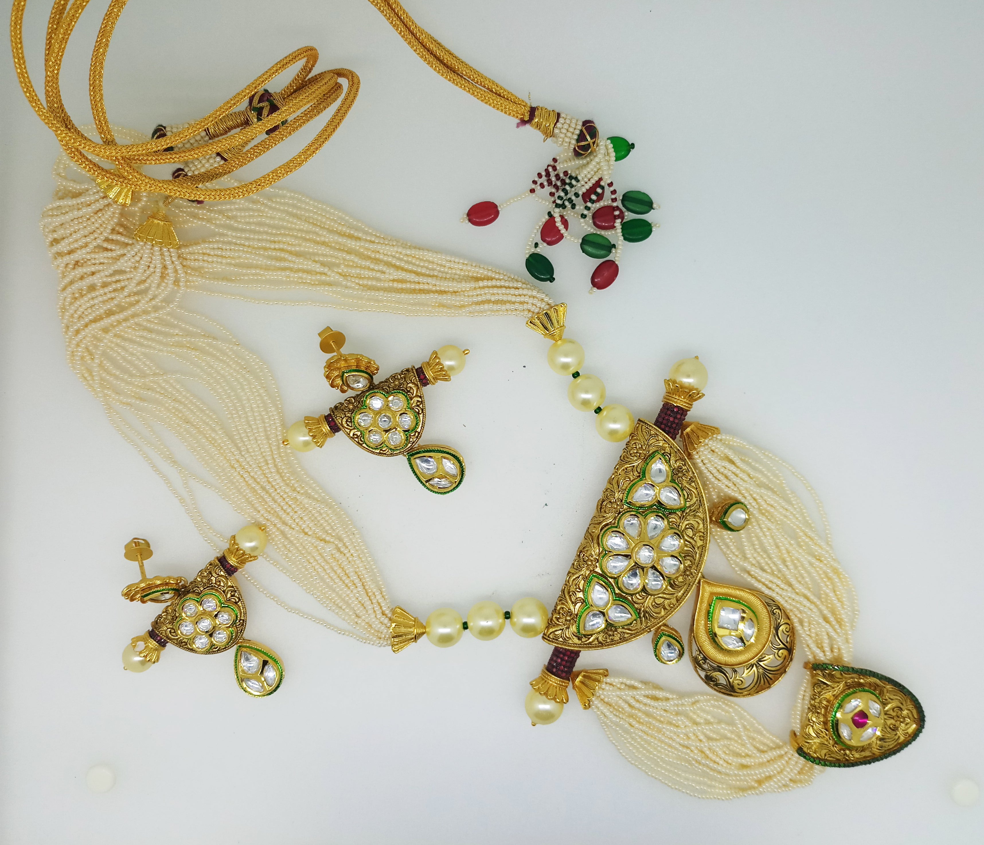 Traditional Designer Fusion Pearls Necklace Set