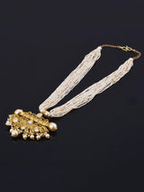 Traditional Kundan Stones Gold Plated Necklace Set