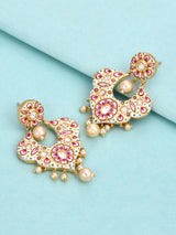 Traditional Hand Made White Meenakari Husli Necklace Set