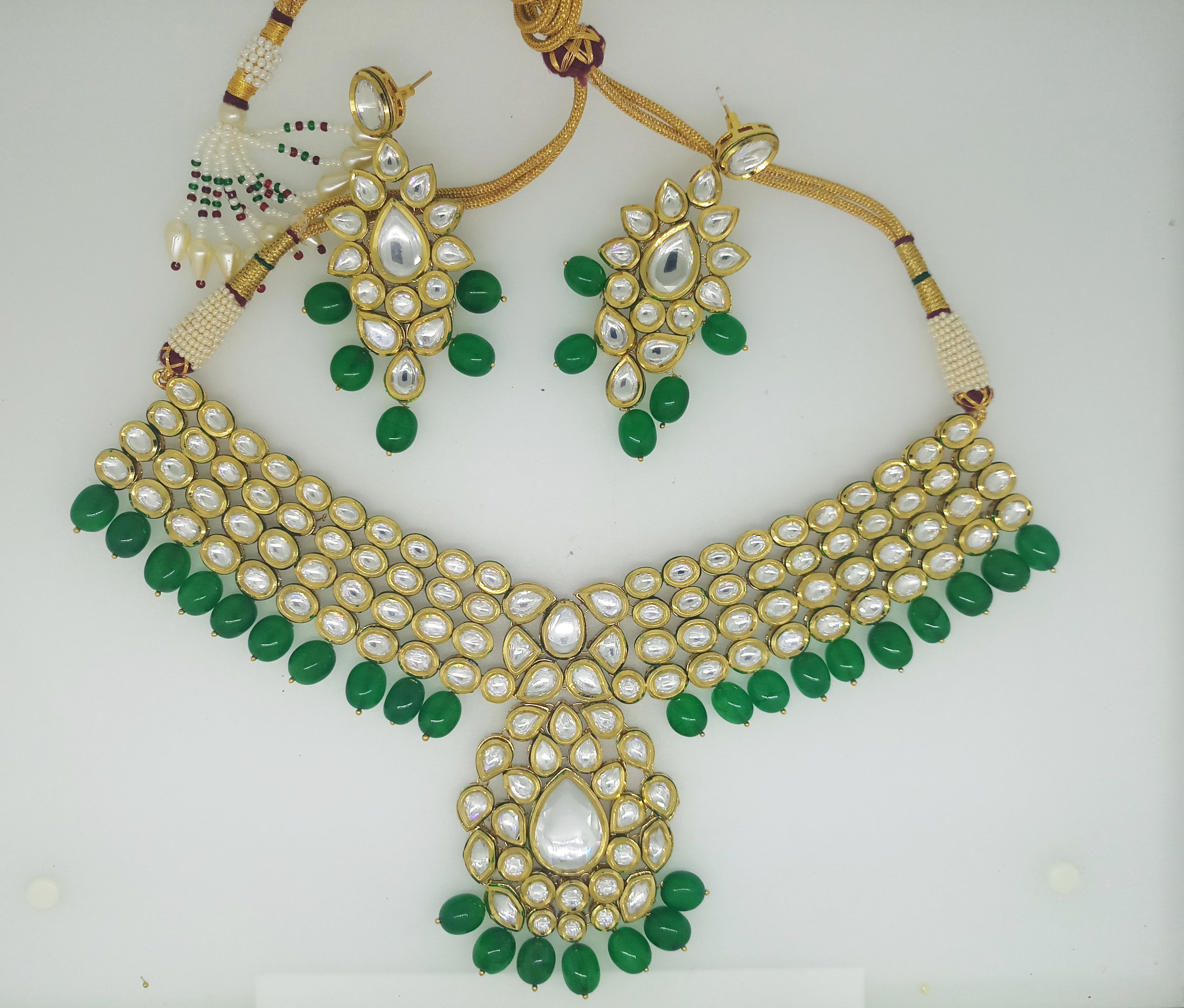 Traditional Kundan Meena Designer Necklace Set