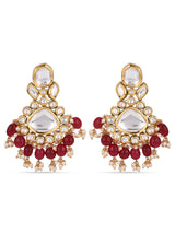 Traditional Big Polki Kundan Meena Necklace Set