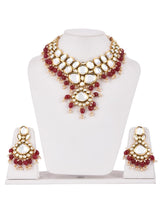 Traditional Big Polki Kundan Meena Necklace Set