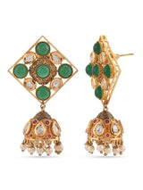 Designer Fine Beaded With Antique Stones Traditional Necklace Set