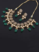 Floral Hand Made Meenakari Kundan Necklace Set