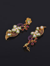 Fusion Designer Peacock Kundan and Pearls Necklace Set
