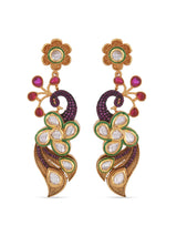 Fusion Designer Peacock Kundan and Pearls Necklace Set