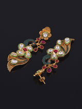 Fusion Designer Peacock Kundan and Pearls Necklace Set