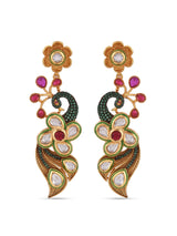 Fusion Designer Peacock Kundan and Pearls Necklace Set