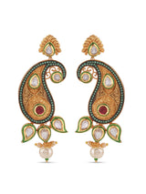 Kundan Colored Stones and Pearls Fusion Designer Necklace Set