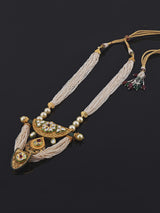 Traditional Kundan Polki Pearls Designer Necklace Set