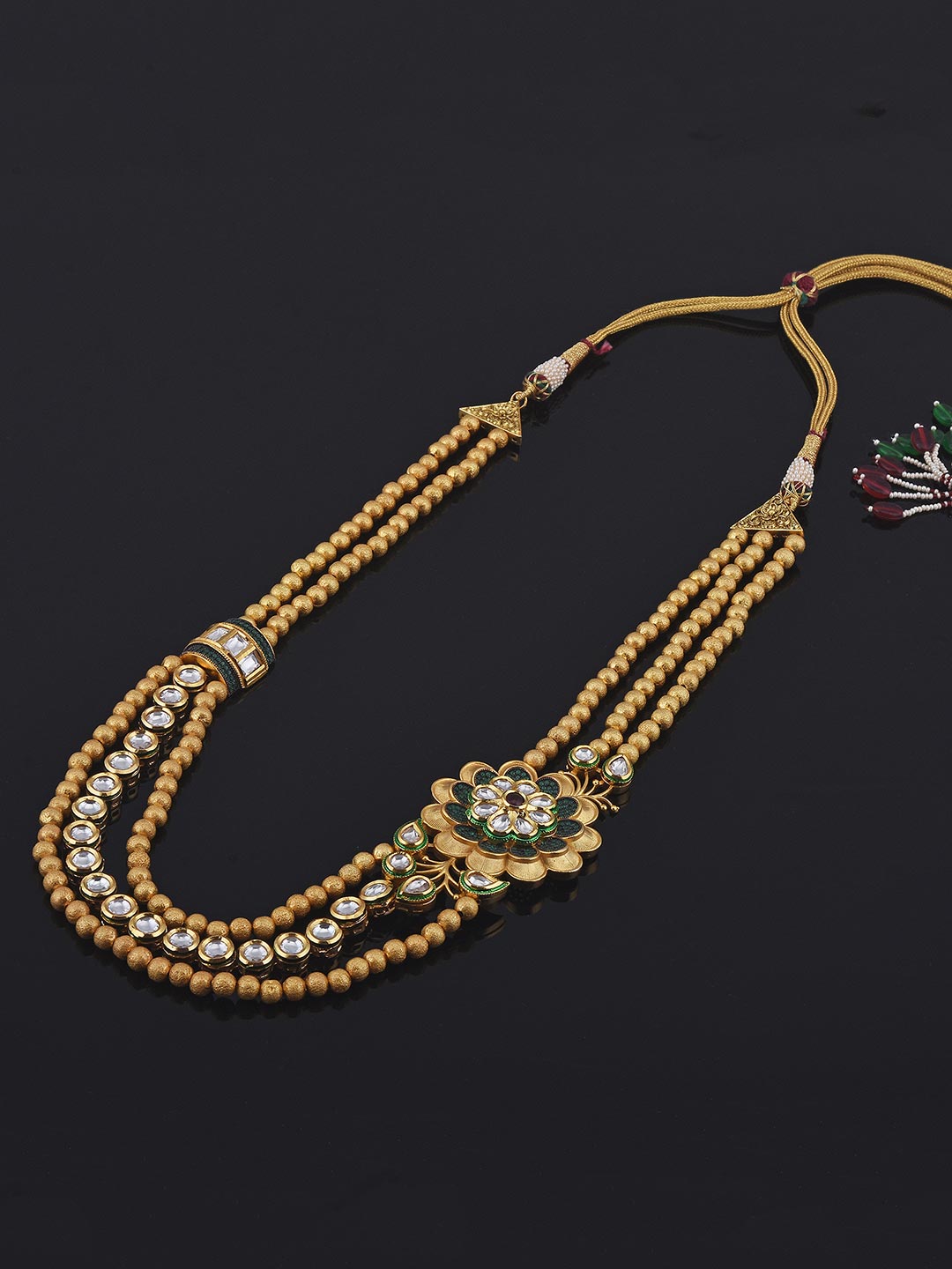 Floral Fusion Designer Kundan Necklace Set