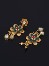 Floral Fusion Designer Kundan Necklace Set