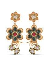 Floral Fusion Designer Kundan Necklace Set