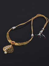 Floral Designer Filigree Polki Necklace Set