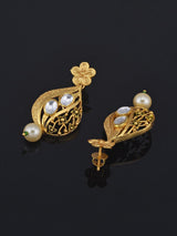 Floral Designer Filigree Polki Necklace Set