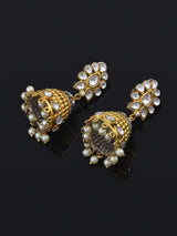 Kundan Polki and American Diamonds Fusion Gold Plated Necklace Set