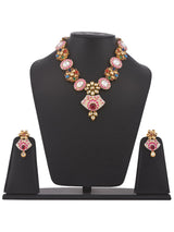 Traditional Navratan And Meenakari Necklace Set