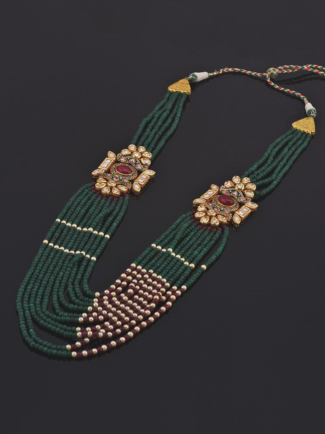 Traditional Kundan Meenakari and Pearls Designer Necklace Set