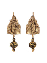 Golden Radhe Krishna Religious Necklace Set