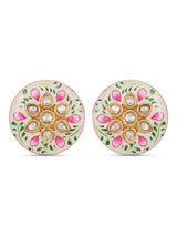 Floral Enamelled Designer Necklace Set