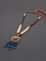 Peacock Enamelled Beaded Necklace Set