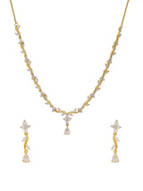 Multi Colored Stones Single Stranded Necklace Set