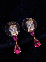 Exclusive Gold Plated Color Stones Necklace Set