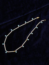 Fine Light Weighted Pastel Color Stones Necklace Set