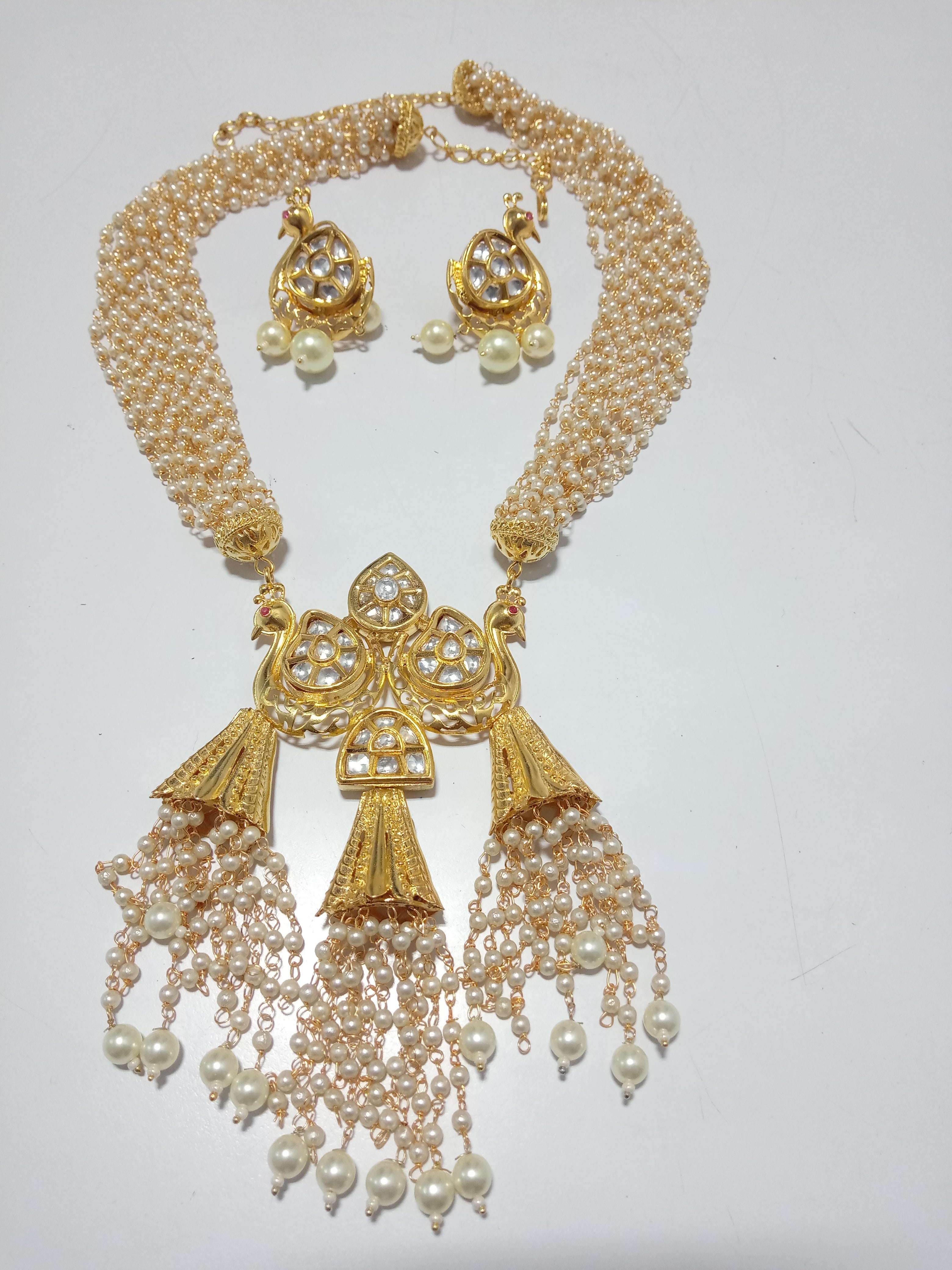 Traditional Kundan Meena Designer Necklace Set