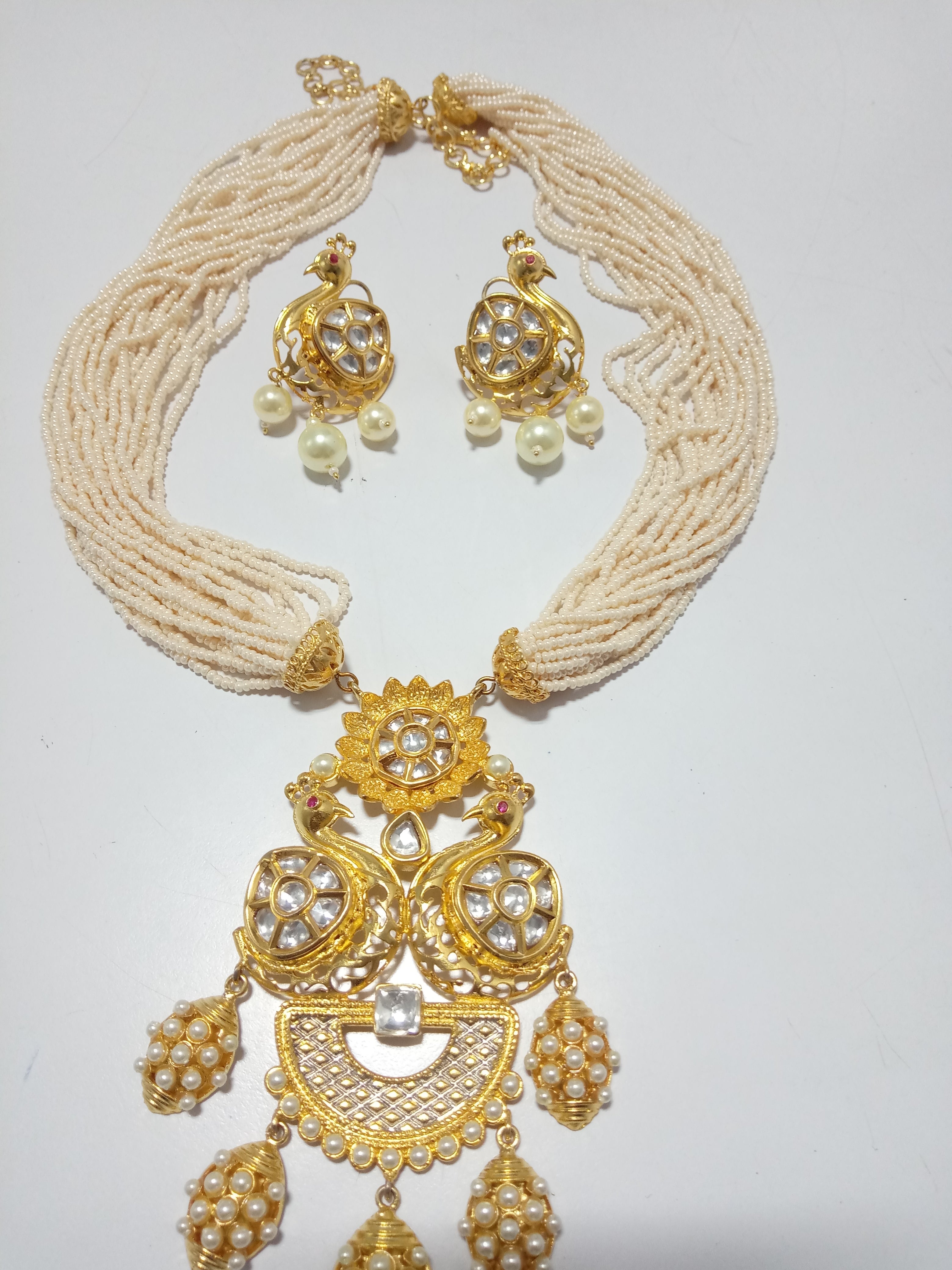 Traditional Kundan Meena Designer Necklace Set